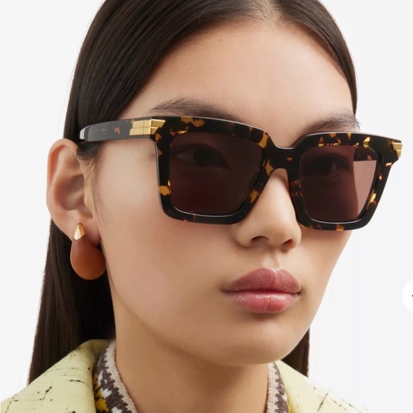 Bottega Veneta Light Ribbon Square Sunglasses – Havana - Picture 14 of 14